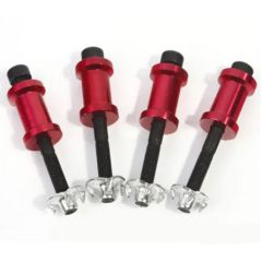 22mm Red Anodized Engine Standoffs with M5 Bolts