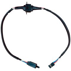 Maxi-Cable 8" Flange Mounted Single Wing Harness with Braided PET Sleeve, 20 AWG