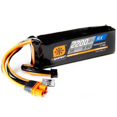 9.9V 2200mAh 3S 15C Smart LiFe Receiver Battery, with IC3 Connector