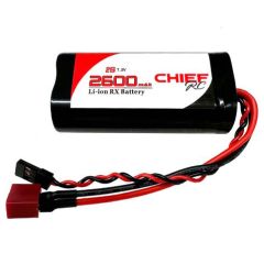 2600mAh 2S1P 7.2V Li-Ion RX Battery, Deans & JR Connectors