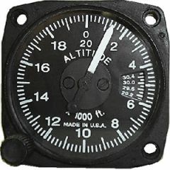 Altimeter Gauge, 3 1/8" 0-20,000 ft, millibar, Non-TSO