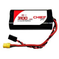 3100mAh 2S1P 7.2V Li-Ion RX Battery, XT-60 & JR Connectors