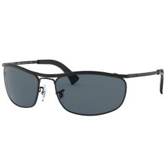 Ray-Ban Olympian RB3119 Sunglasses, 62mm Black Frame, Blue/Gray Classic Lenses