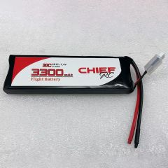 3300mAh 2S1P 7.4V 30C LiPo Battery, Bare Wire, with Balancer