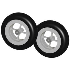 3.5" 4-Spoke Aluminum Wheels (pair)