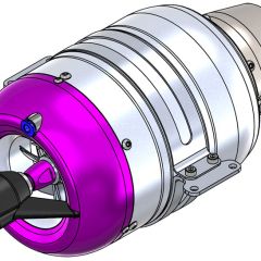 Turbine mounting clamp, for JetCat P100 RX, SPT10-RX, SPT10-RX-H Turbine Engines