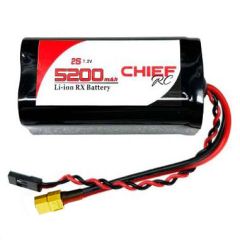 5200mAh 2S1P 7.2V Li-Ion RX Battery, XT-60 & JR Connectors
