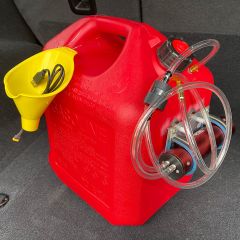 Red Gasoline Tank, with DLE Electric Pump, 5 Gallon