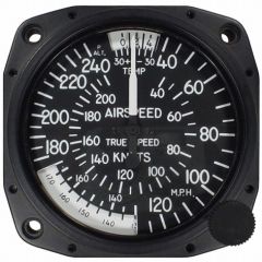 True Airspeed Indicator, 3 1/8 40-240 mph/ 40-210 knots, TSO