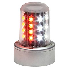 90520 Series Red/White Split LED Flashing Beacon