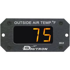 Digital OAT Gauge, C or F, 2.9"w x 1.4"l x 2.65"d, FAA-PMA Approved