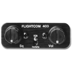Flightcom Stereo Panel Mount Intercom, 2 Place