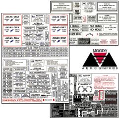 Exterior Placard Kit Cessna, 120-210 Series