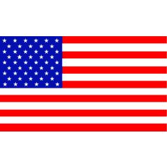 Decal US Flag, 4" x 7" Straight Left or Right