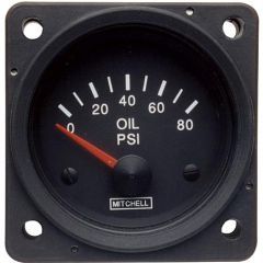 Oil Pressure Gauge, 2 1/4"  0-80 psi