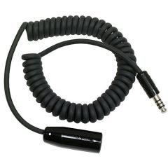 Coiled Helicopter Headset Extension Cable, 3-6ft