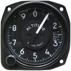 Altimeter Gauge, 3 1/8" 0-10,000 ft, InHg, Non-TSO
