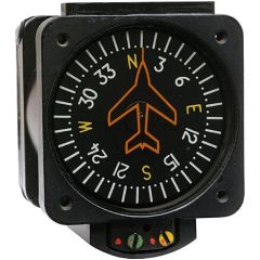 Lighted Vertical Card Magnetic Compass, 12V, non-TSO