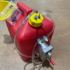 Red Gasoline Tank, with DLE Manual Pump, 2 Gallon