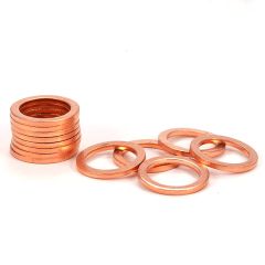 Copper Spark Plug Gasket, 18mm, 24 pack