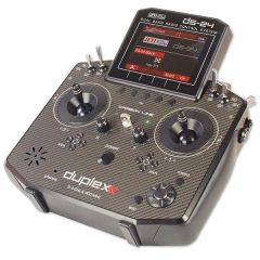 Jeti USA Duplex DS-24 2.4GHz/900MHz Transmitter with Case, Carbon Black