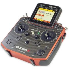 Jeti USA Duplex DS-24 2.4GHz/900MHz Transmitter with Case, Carbon Orange