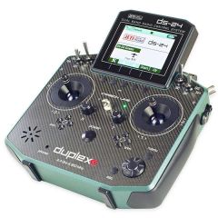 Jeti USA Duplex DS-24 2.4GHz/900MHz Transmitter with Case, Carbon Dark Green