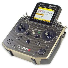 Jeti USA Duplex DS-24 2.4GHz/900MHz Transmitter with Case, Carbon Titanium