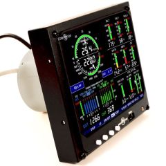 Engine Data Monitor 930 System, 9 Cylinder Complete Primary Package, L/R/Aux 4 Tank, TSO/STC, Includes a High Flow Fuel Transducer to 125 GPH