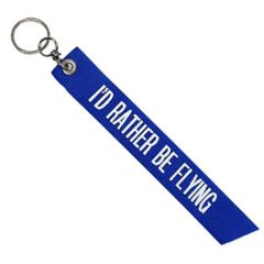Key Chain with Nylon Streamer, I'd Rather be Flying
