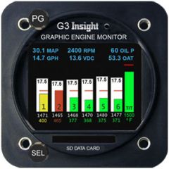 3 1/8" GEM G4 Engine Monitor 4 or 6-Cyl G2 Single Upgrade + $500 Core (Applied in Cart)