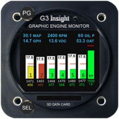 3 1/8" GEM G4 Engine Monitor 4 or 6-Cyl Twin G3 Upgrade + $1,000 Core (Applied in Cart)