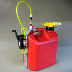 Red Gasoline Fuel Tank with Pump, 2.5 Gallon, by Jersey Modeler