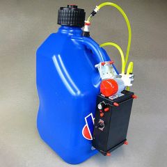 Blue Kerosene Tank, with Electric Pump & VR, 5 Gallon, by Jersey Modeler