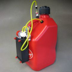 Red Gasoline Tank, with Electric Pump & VR, 5 Gallon, by Jersey Modeler