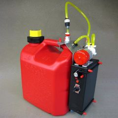 Red Gas Fuel Tank with Electric Pump & VR, 2.5 Gallon, by Jersey Modeler