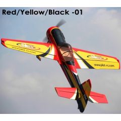 Replacement Rudder for 33% Pilot-RC YAK M55, -01 Red/Black/Yellow