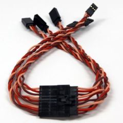 Multi-Servo Harness, 3 Servos, 6" Extensions (12" Total), by Thunderbolt RC