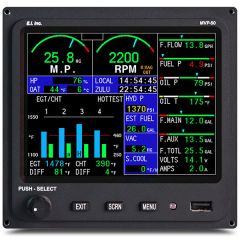 Electronics International MVP-50T Glass Panel Engine Monitor for Turbo-Prop, TSO/STC