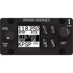 SkyView 25kHz VHF COM Radio Control Panel, Horizontal