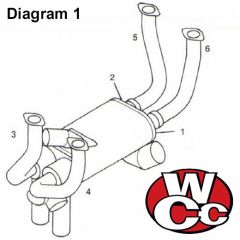 Muffler, New Manufacture, for Piper PA-28-150,-160,-180