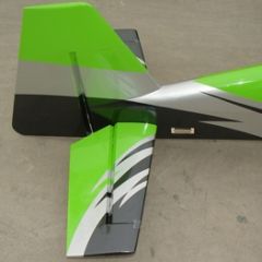 Replacement Rudder for 37.5% Pilot-RC YAK 54, -60 Race Green