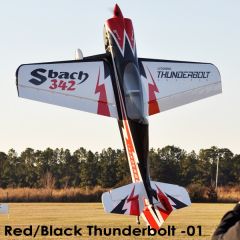 Replacement Rudder for 29% Pilot-RC Sbach 342, -01 Red/Black