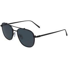 Salvatore Ferragamo 54mm Matte Black Sunglasses, with Dark Grey Lenses