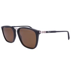 Salvatore Ferragamo 54mm Black Sunglasses, with Brown Lenses