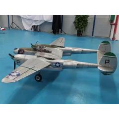 3.1m P-38 Lightning Twin Engine PNP with Retracts, Lights and Servos, Shady Lady