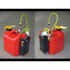 Red Gas Fuel Tank with Electric Pump & VR, 2.5 Gallon, by Jersey Modeler