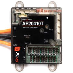 AR20410T 20 Channel 2.4GHz DSMX PowerSafe Receiver with Synapse AS3X+, SAFE Stabilization Module, and (4) Remotes