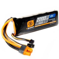 6.6V 2200mAh 2S 15C Smart LiFe Receiver Battery, with IC3 Connector
