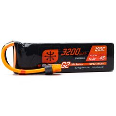 14.8V 3200mAh 4S 100C Smart G2 LiPo Battery, with IC3 Connector